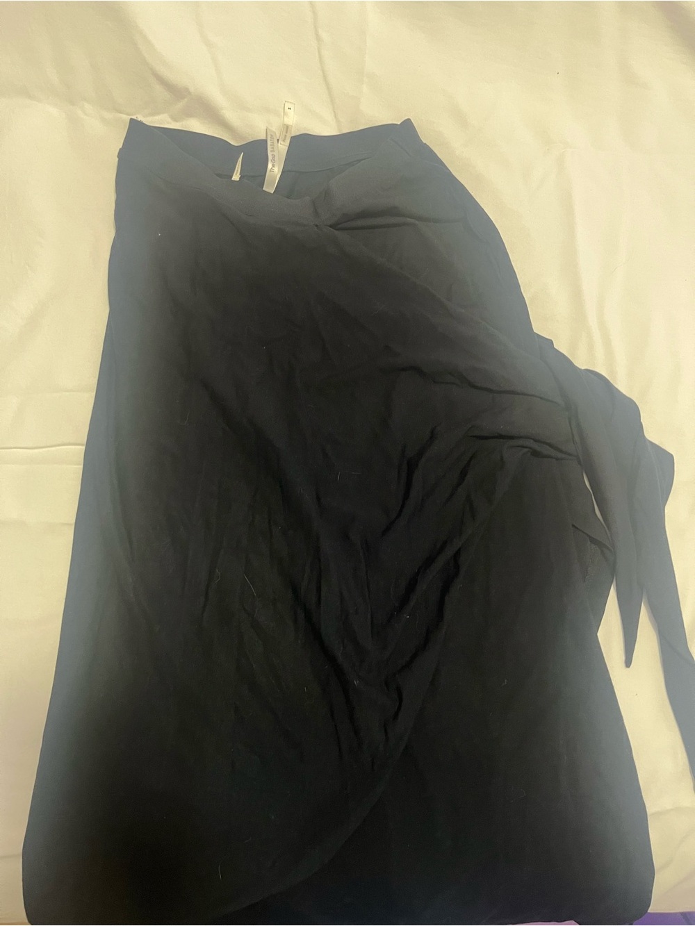 Babaton Black Maxi Wrap Skirt
